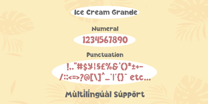 Ice Cream Grande Font Poster 8