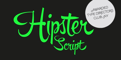 Hipster Script Pro Fuente Póster 10