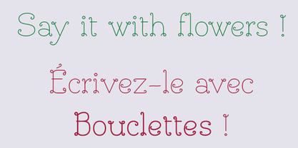 Bouclettes Font Poster 3