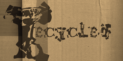 Recycled Font Poster 1