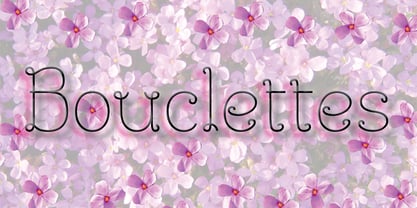 Bouclettes Font Poster 1