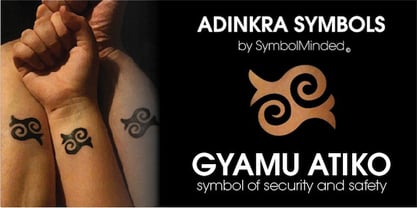 Adinkra Symbols Font Poster 3