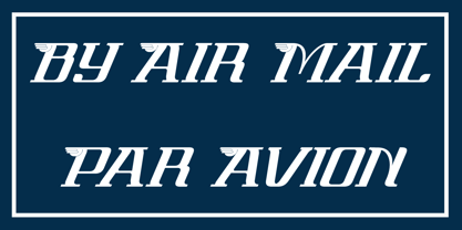 Par Avion Font Poster 1