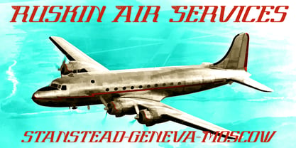 Par Avion Font Poster 2