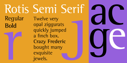 Rotis Semi Serif Police Poster 2