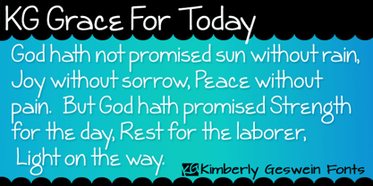 KG Grace For Today Font Poster 1
