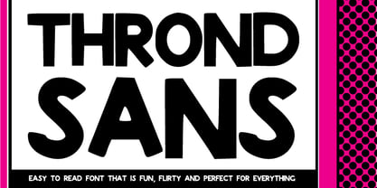 Thrond SANS Font Poster 2