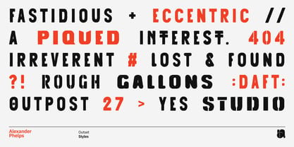 Outset Font Poster 3