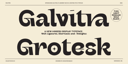 Galvitra Font Poster 1