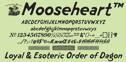 Mooseheart Font Poster 1