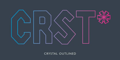 Crystal Font Poster 4