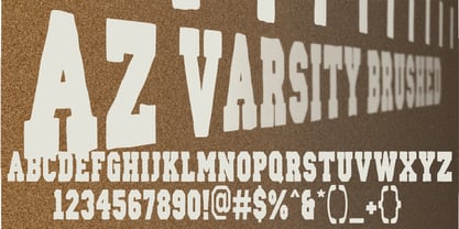 AZ Varsity Font Poster 1