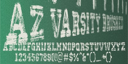 AZ Varsity Brush Font Poster 1