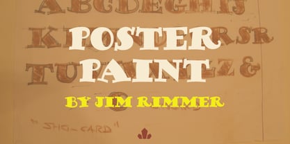 Poster Paint Font Poster 5