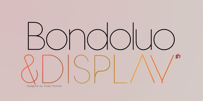 Bondoluo Font Poster 1