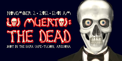 Los Muertos Font Poster 1