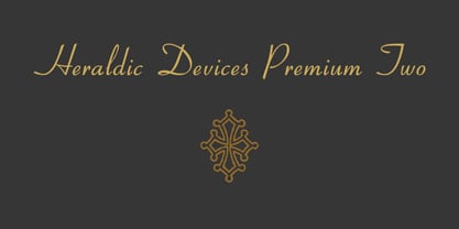 Heraldic Devices Premium Font Poster 1