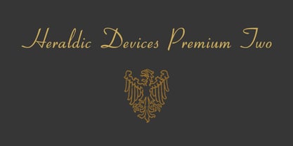 Heraldic Devices Premium Fuente Póster 2