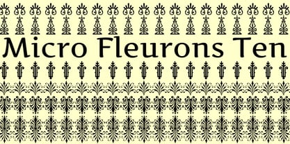 Micro Fleurons Font Poster 4