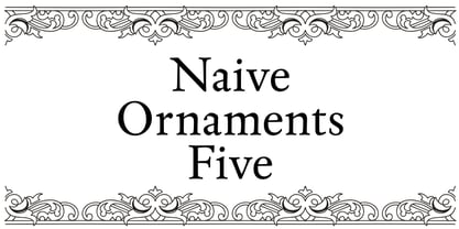 Naive Ornaments Font Poster 3