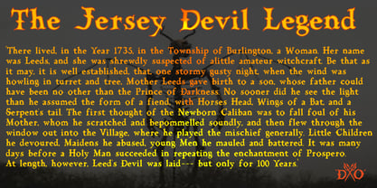 Devils Own Type Font Poster 2