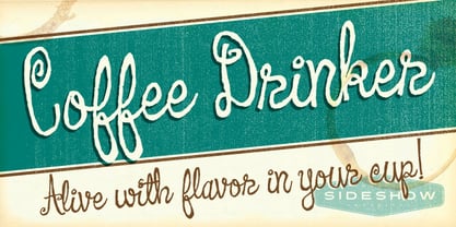 Coffee Drinker Font Poster 1