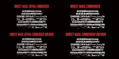 Direct Mail Font Poster 3