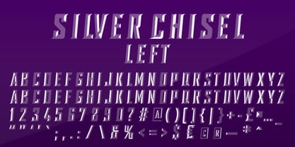 SILVER CHISEL Font Poster 8