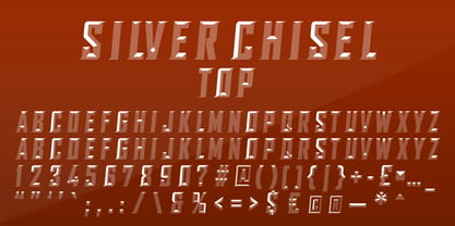 SILVER CHISEL Font Poster 6