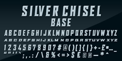 SILVER CHISEL Font Poster 3