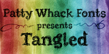 Tangled PW Font Poster 1