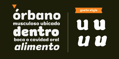 Gusto Font Poster 2
