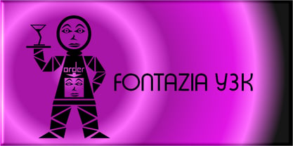 Fontazia Y3K Font Poster 3