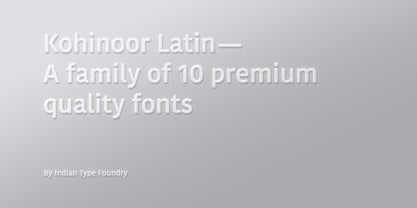 Kohinoor Latin Font Poster 1