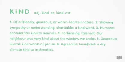 Kind Type Font Poster 3