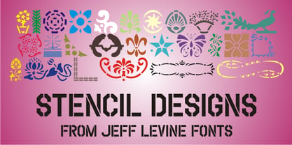 Stencil Designs JNL Font Poster 1