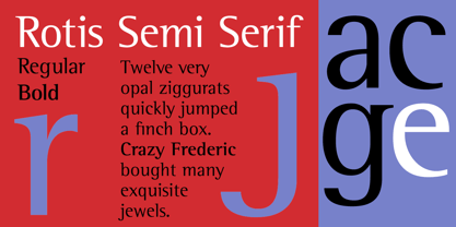 Rotis Semi Serif Police Poster 1