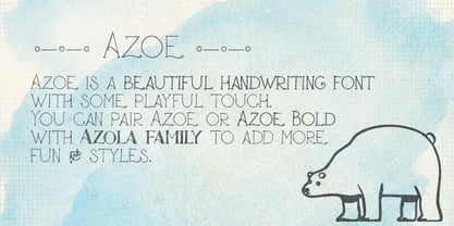 Azoe Font Poster 1