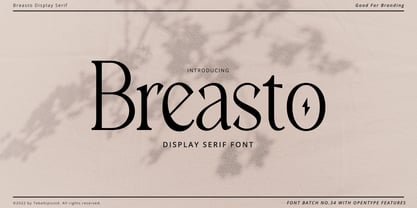 Breasto Display Font Poster 1