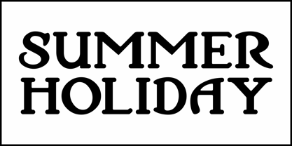 Summer Holiday JNL Font Poster 2