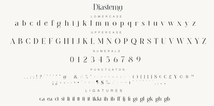 Diastema Font Poster 12