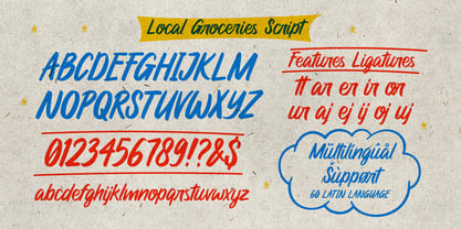 Local Groceries Font Poster 9