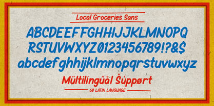 Local Groceries Font Poster 10