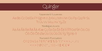 Quinger Font Poster 9