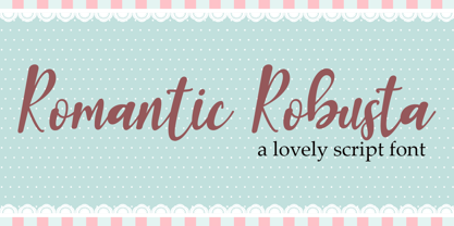 Romantic Robusta Font Poster 1