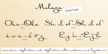 Melaza Font Poster 3