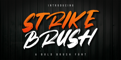 Strike Brush Font Poster 1