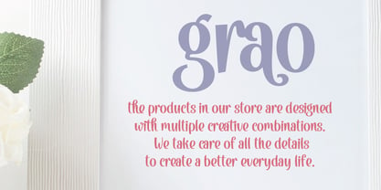 Grao Font Poster 2
