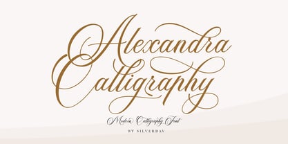 Alexandra Calligraphy Fuente Póster 1