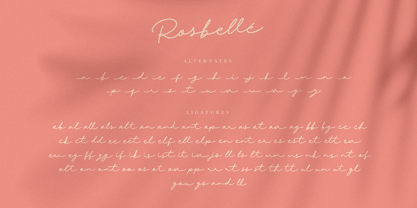 Rosbelle Font Poster 12